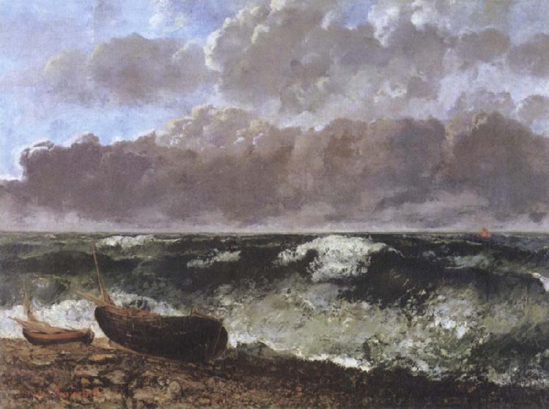 Gustave Courbet The Stormy Sea oil painting image